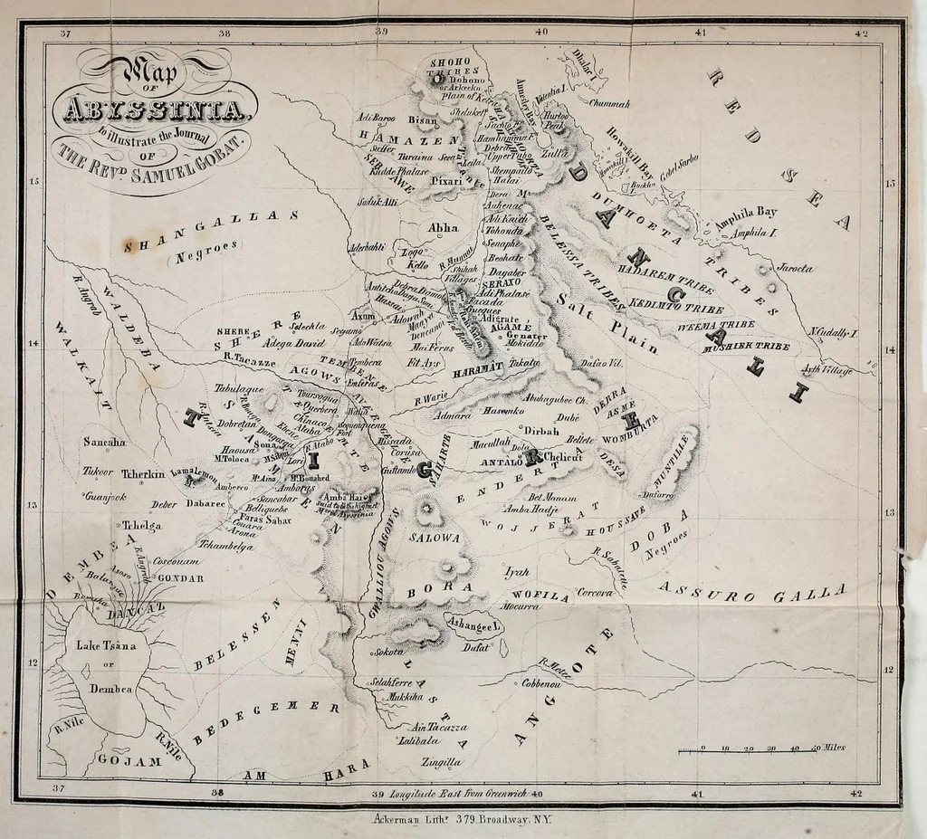 An illustration from Journal of three years' residence in Abyssinia, 1850, leaf 125