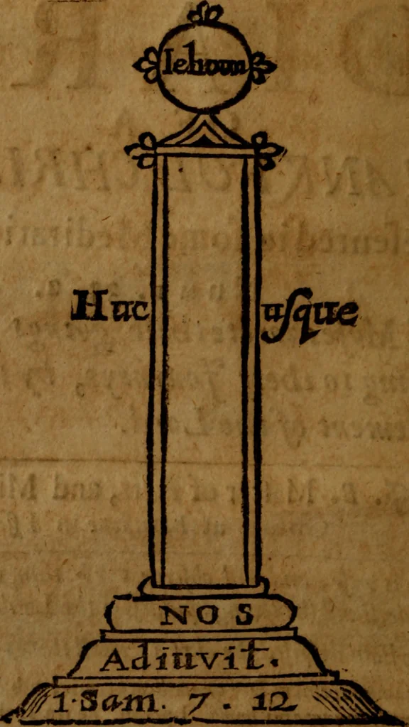An illustration from The journal or diary of a thankful Christian : presented in some meditations upon Numb. 33.2 .., 1656, leaf 9