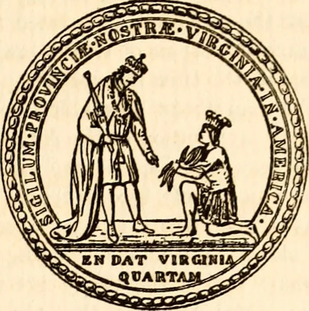 An illustration from Journals of the House of Burgesses of Virginia, 1619, leaf 14