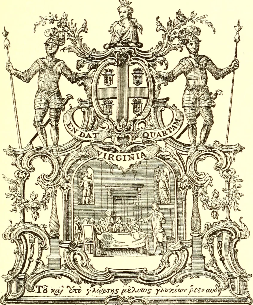 An illustration from Journals of the House of Burgesses of Virginia, 1619, leaf 10