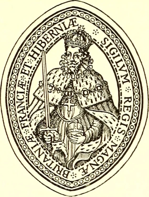 An illustration from Journals of the House of Burgesses of Virginia, 1619, leaf 32
