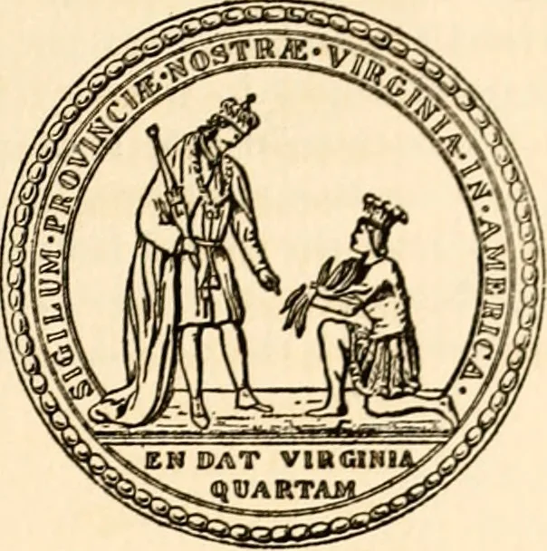 An illustration from Journals of the House of Burgesses of Virginia, 1619, leaf 16