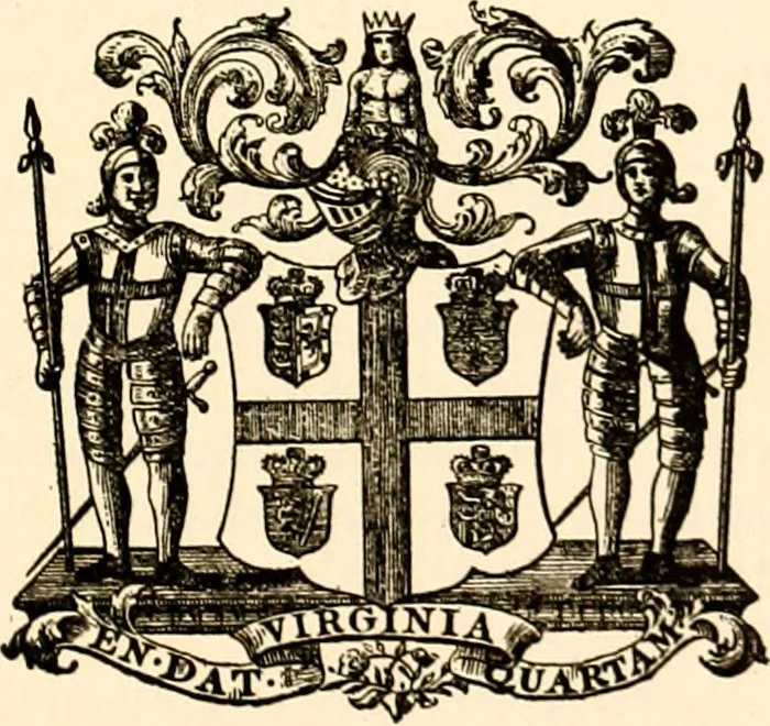 An illustration from Journals of the House of Burgesses of Virginia, 1619, leaf 36