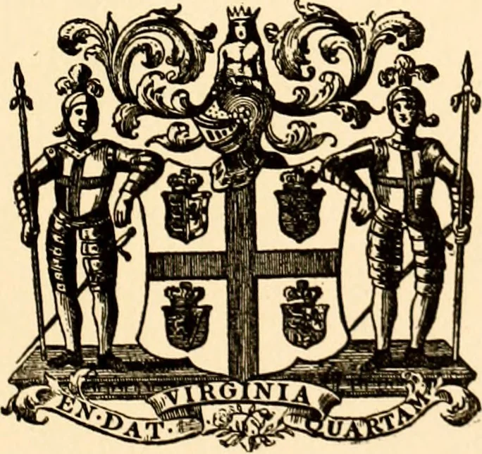An illustration from Journals of the House of Burgesses of Virginia, 1619, leaf 8