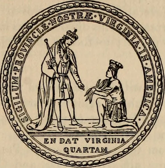 An illustration from Journals of the House of Burgesses of Virginia, 1619, leaf 12