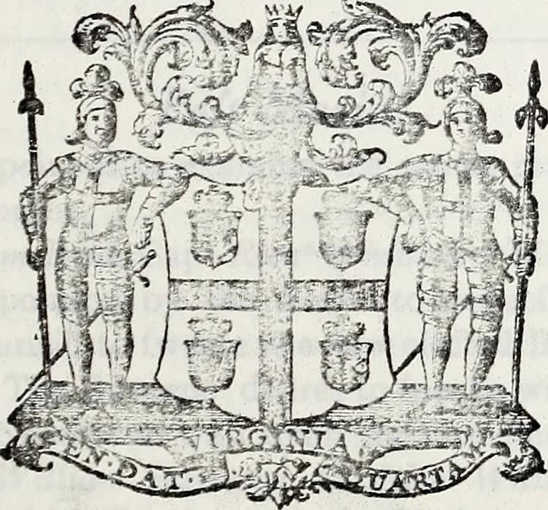 An illustration from Journals of the House of Burgesses of Virginia, 1619, leaf 452