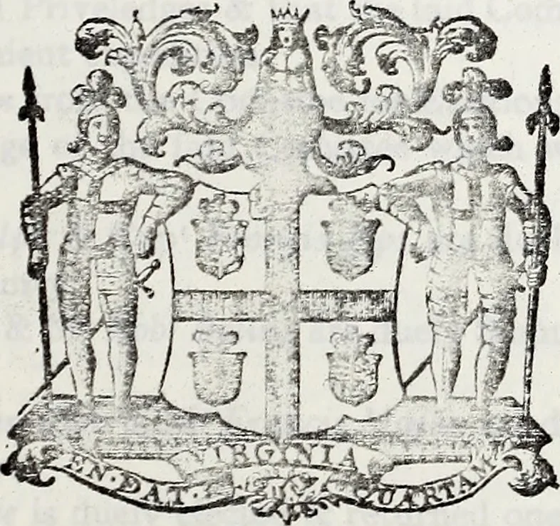 An illustration from Journals of the House of Burgesses of Virginia, 1619, leaf 880