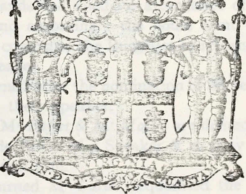 An illustration from Journals of the House of Burgesses of Virginia, 1619, leaf 104