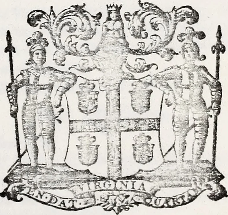 An illustration from Journals of the House of Burgesses of Virginia, 1619, leaf 186