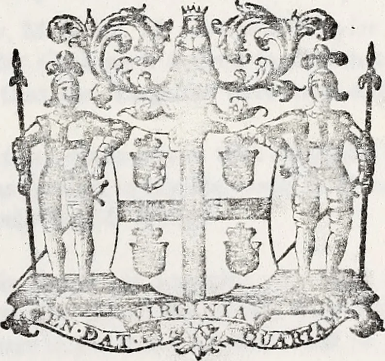An illustration from Journals of the House of Burgesses of Virginia, 1619, leaf 492