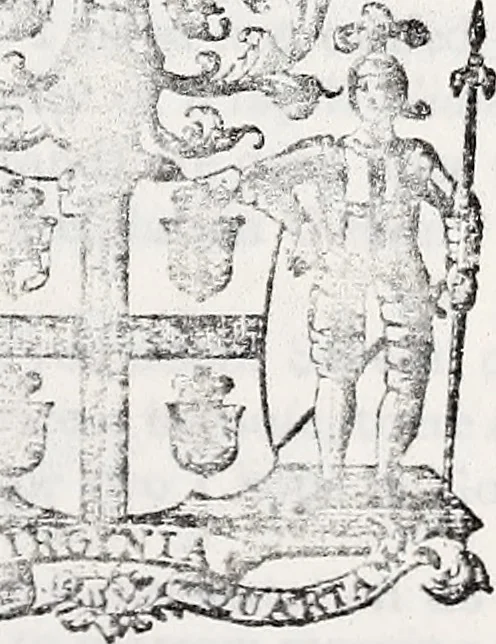 An illustration from Journals of the House of Burgesses of Virginia, 1619, leaf 750