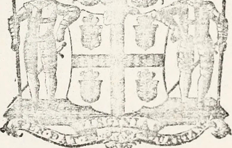 An illustration from Journals of the House of Burgesses of Virginia, 1619, leaf 8