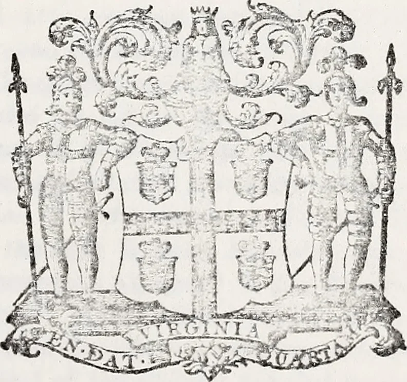 An illustration from Journals of the House of Burgesses of Virginia, 1619, leaf 160