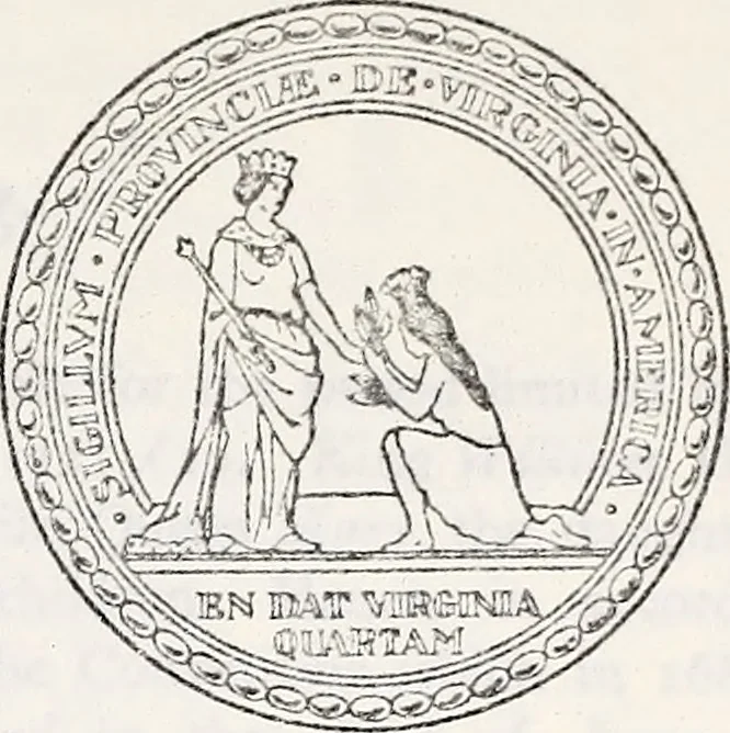 An illustration from Journals of the House of Burgesses of Virginia, 1619, leaf 20