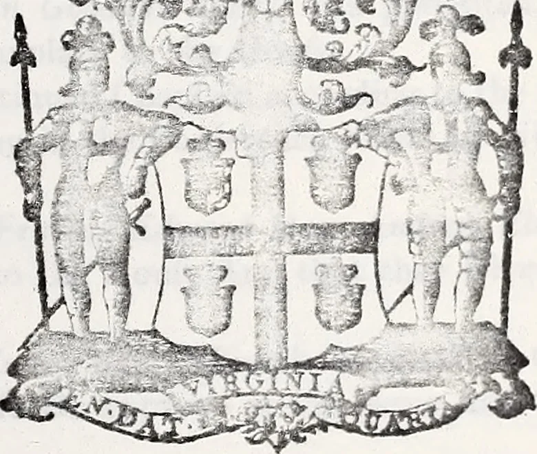 An illustration from Journals of the House of Burgesses of Virginia, 1619, leaf 186