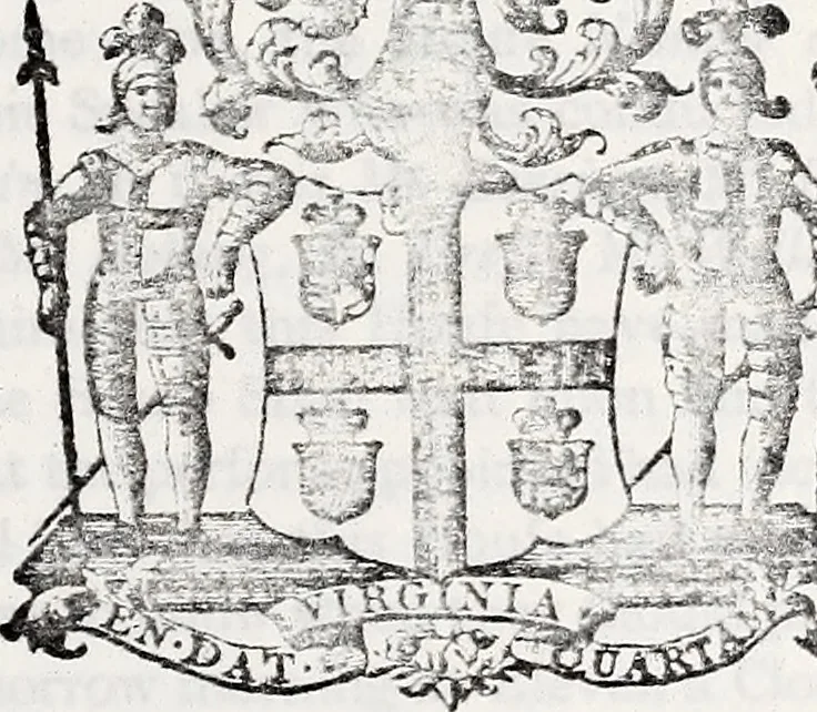 An illustration from Journals of the House of Burgesses of Virginia, 1619, leaf 432