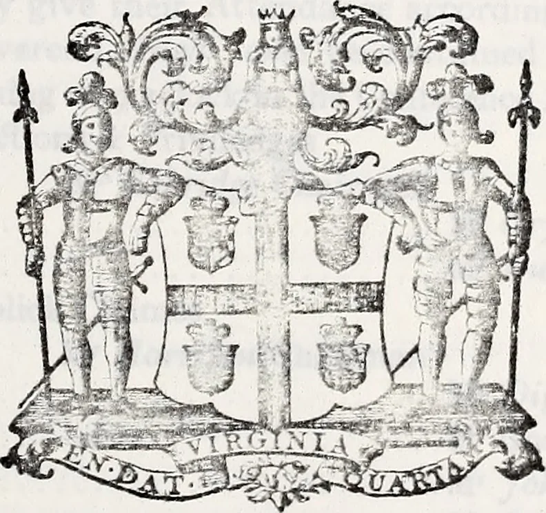 An illustration from Journals of the House of Burgesses of Virginia, 1619, leaf 524