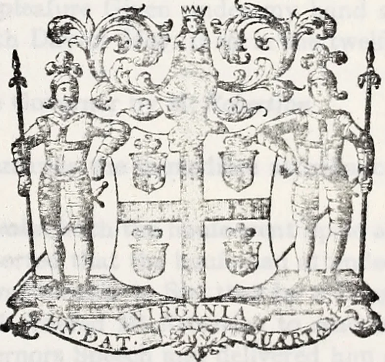 An illustration from Journals of the House of Burgesses of Virginia, 1619, leaf 868