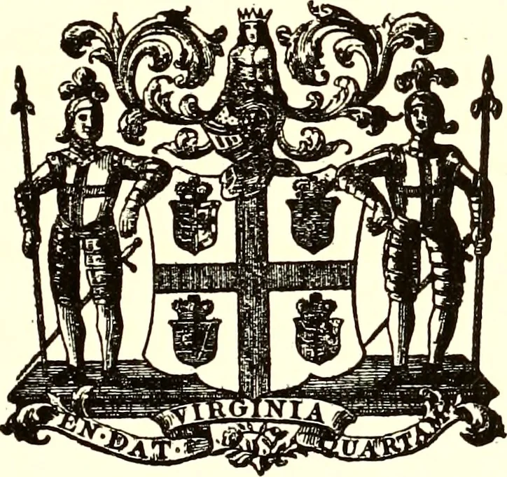 An illustration from Journals of the House of Burgesses of Virginia, 1619, leaf 102