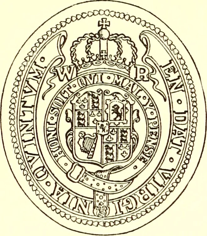 An illustration from Journals of the House of Burgesses of Virginia, 1619, leaf 18