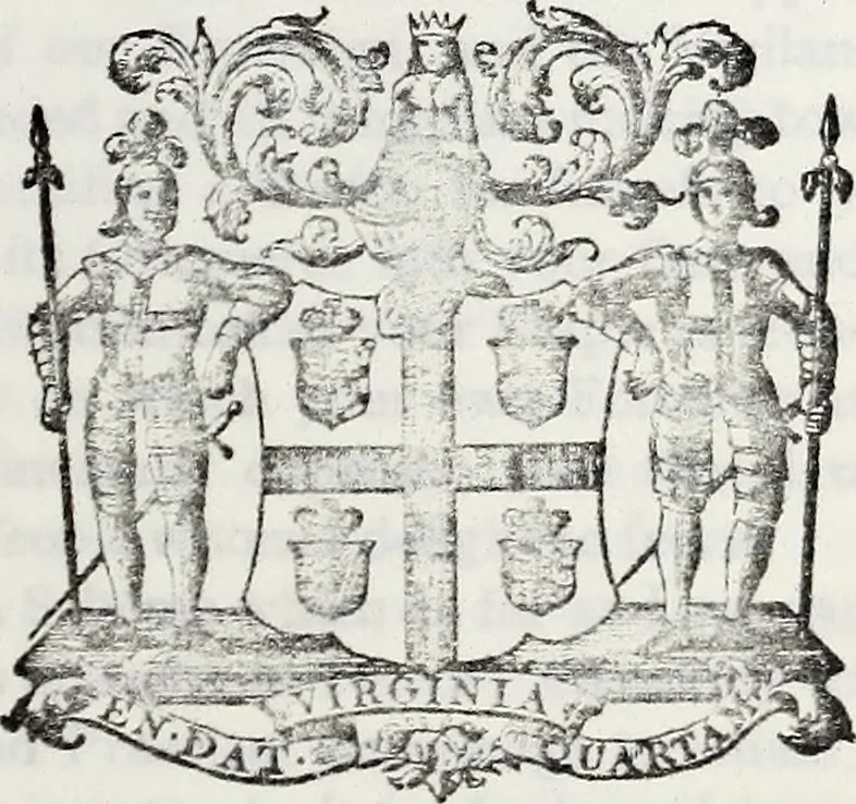 An illustration from Journals of the House of Burgesses of Virginia, 1619, leaf 172
