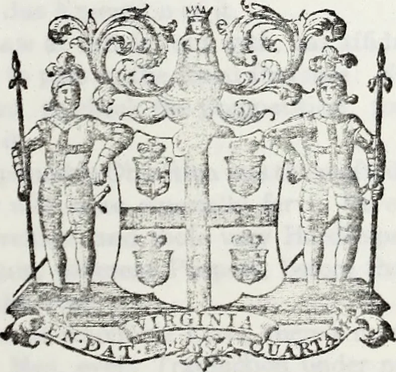 An illustration from Journals of the House of Burgesses of Virginia, 1619, leaf 284