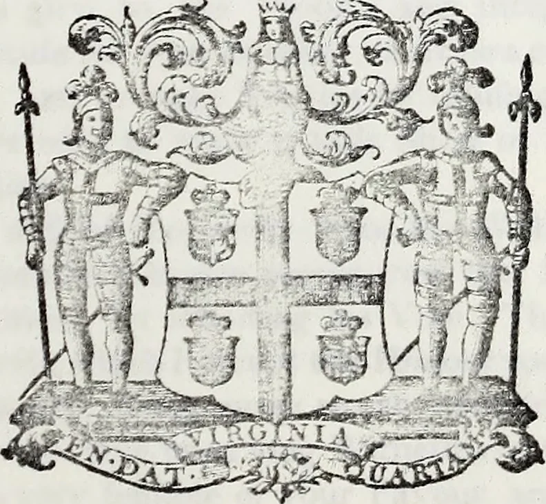 An illustration from Journals of the House of Burgesses of Virginia, 1619, leaf 524