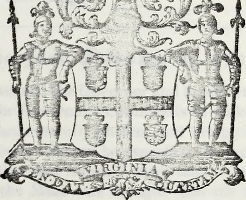 An illustration from Journals of the House of Burgesses of Virginia, 1619, leaf 68
