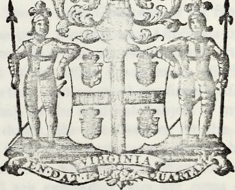 An illustration from Journals of the House of Burgesses of Virginia, 1619, leaf 202