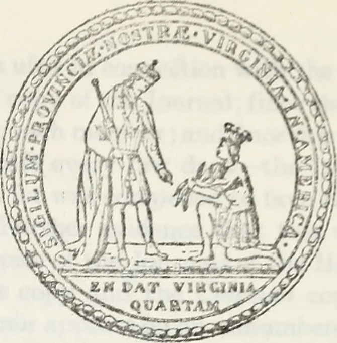 An illustration from Journals of the House of Burgesses of Virginia, 1619, leaf 22