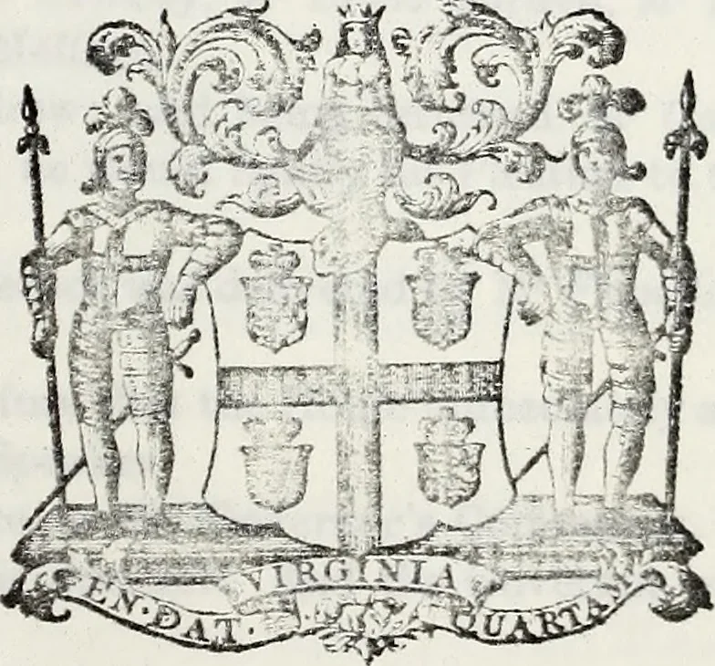 An illustration from Journals of the House of Burgesses of Virginia, 1619, leaf 62