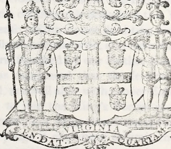 An illustration from Journals of the House of Burgesses of Virginia, 1619, leaf 1012