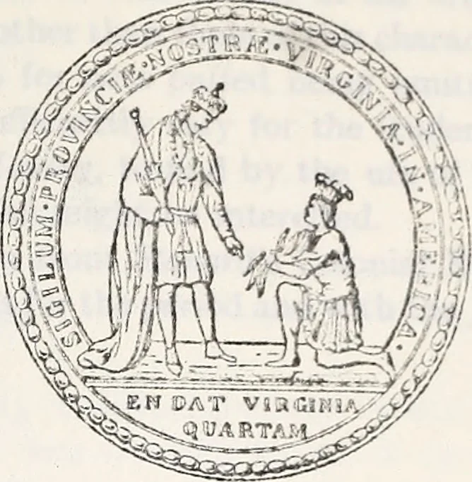 An illustration from Journals of the House of Burgesses of Virginia, 1619, leaf 24