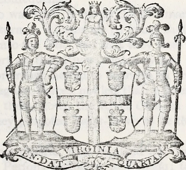 An illustration from Journals of the House of Burgesses of Virginia, 1619, leaf 400