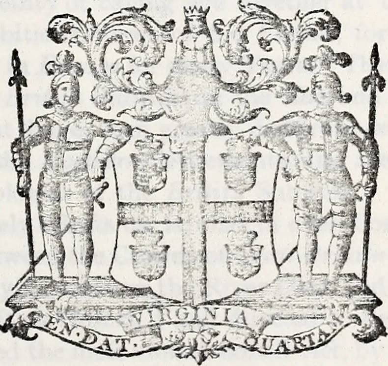 An illustration from Journals of the House of Burgesses of Virginia, 1619, leaf 424