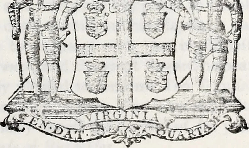 An illustration from Journals of the House of Burgesses of Virginia, 1619, leaf 460