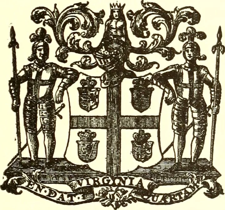 An illustration from Journals of the House of Burgesses of Virginia, 1619, leaf 524