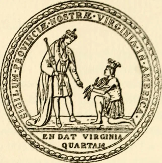 An illustration from Journals of the House of Burgesses of Virginia, 1619, leaf 18