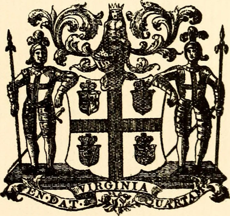 An illustration from Journals of the House of Burgesses of Virginia, 1619, leaf 8