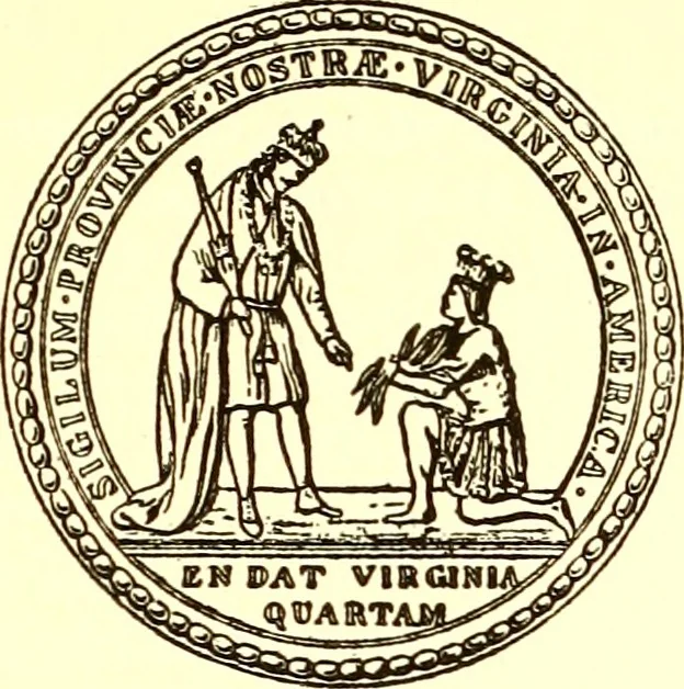 An illustration from Journals of the House of Burgesses of Virginia, 1619, leaf 12