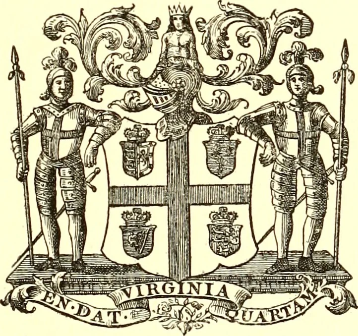 An illustration from Journals of the House of Burgesses of Virginia, 1619, leaf 8