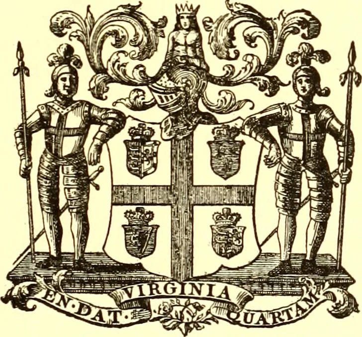An illustration from Journals of the House of Burgesses of Virginia, 1619, leaf 8