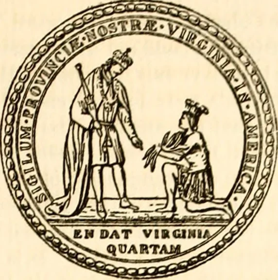 An illustration from Journals of the House of Burgesses of Virginia, 1619, leaf 16