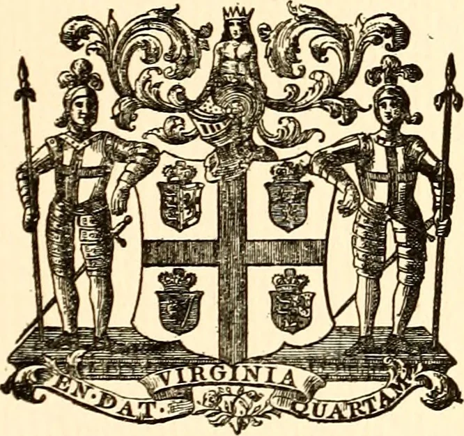 An illustration from Journals of the House of Burgesses of Virginia, 1619, leaf 8
