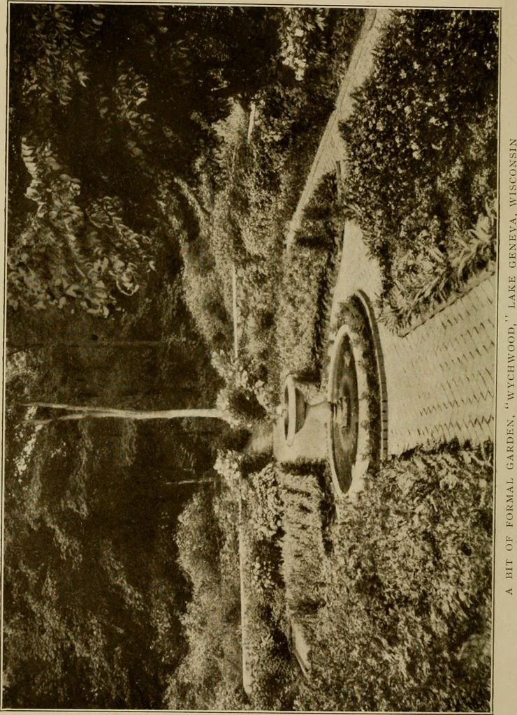 An illustration from The joy of gardens, 1911, leaf 19