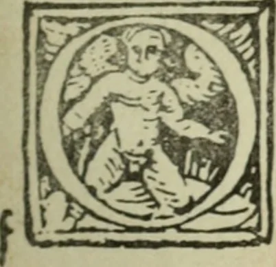 An illustration from Új testamentu maar ellven, mellet az görög és diák ellvbol ... fordijtant [Sylvester János.], 1541, leaf 216