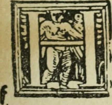 An illustration from Új testamentu maar ellven, mellet az görög és diák ellvbol ... fordijtant [Sylvester János.], 1541, leaf 302