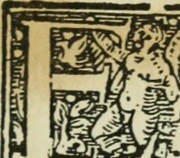 An illustration from Új testamentu maar ellven, mellet az görög és diák ellvbol ... fordijtant [Sylvester János.], 1541, leaf 310