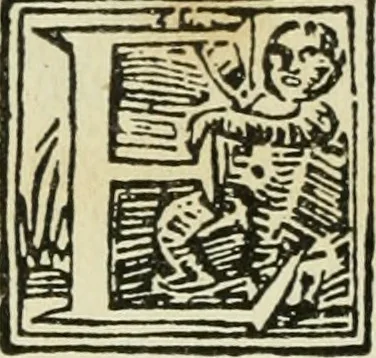 An illustration from Új testamentu maar ellven, mellet az görög és diák ellvbol ... fordijtant [Sylvester János.], 1541, leaf 313