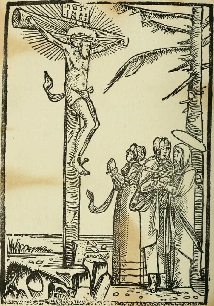 An illustration from Új testamentu maar ellven, mellet az görög és diák ellvbol ... fordijtant [Sylvester János.], 1541, leaf 321